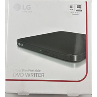 LG ULTRA SLIM PORTABLE DVD WRITER SP80NB80 MAY66031765 BLACK