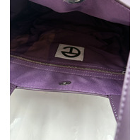 TELFAR MEDIUM SHOPPING BAG IN EGGPLANT TF-012-EGGP-M HANDLES AND CROSSBODY