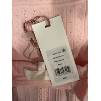 LOVE SHACK FANCY TABATHA POINTELLE MINI DRESS IN PEACH SORBET K2151-3143 SZ S
