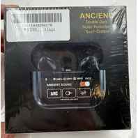 LOT OF 2 VEATOOL ANC/ENC WIRELESS BLUETOOTH EARBUDS DOUBLE DARK NOISE REDUCTION