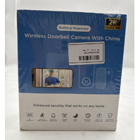 CLOUDEDGE WIRELESS DOORBELL WITH CHIME BATTERY POWERED RECORD AND CAPTURE