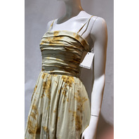 REFORMATION WOMEN'S KASTORIA DRESS IN GOLDEN HOUR 1310183GDU006 SZ 6