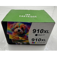 INK CARTRIDGE 910XL ONE BLACK ONE YELLOW ONE MAGENTA ONE CYAN FOR HP OFFICEJET