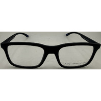 ARMANI EXCHANGE AX 3125U 8078 MENS MATTE BLACK 55-19 145 55MM EYEGLASSES FRAMES