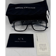 ARMANI EXCHANGE AX 3125U 8078 MENS MATTE BLACK 55-19 145 55MM EYEGLASSES FRAMES