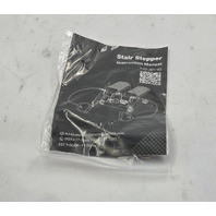 STAIR STEPPER BLACK MINI STEPPER MACHINE WITH RESISTANCE BANDS