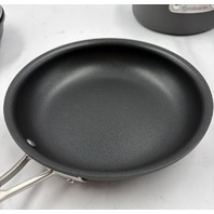CUISINART NEW POT AND PANS SET W/ LIDS INDUCTION HARD ANODOZIED NON STICK