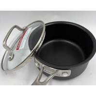 CUISINART NEW POT AND PANS SET W/ LIDS INDUCTION HARD ANODOZIED NON STICK
