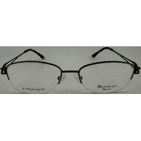 RUNWAY EYEWEAR RT816 TITANIUM 52-17-138 WOMENS BROWN EYEGLASSES FRAMES