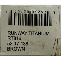 RUNWAY EYEWEAR RT816 TITANIUM 52-17-138 WOMENS BROWN EYEGLASSES FRAMES