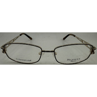 RUNWAY EYEWEAR RT815 TITANIUM 53-17-135 WOMENS MATT BROWN/YG EYEGLASSES FRAMES