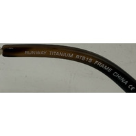 RUNWAY EYEWEAR RT815 TITANIUM 53-17-135 WOMENS MATT BROWN/YG EYEGLASSES FRAMES