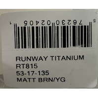RUNWAY EYEWEAR RT815 TITANIUM 53-17-135 WOMENS MATT BROWN/YG EYEGLASSES FRAMES