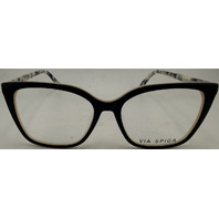 VIA SPIGA LUDOVICA 500 55-16-140 WOMENS BLACK EYEGLASSES FRAMES