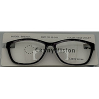 CANNY VISION BRENDA 55-16-140 55MM WOMENS DEMI VIOLET EYEGLASSES FRAMES