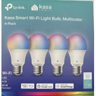 TP-LINK KASA SMART KL125P4 184500909 WIFI LIGHT BULB MULTICOLOR PACK OF 3