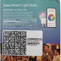 TP-LINK KASA SMART KL125P4 184500909 WIFI LIGHT BULB MULTICOLOR PACK OF 3
