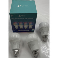 TP-LINK KASA SMART KL125P4 184500909 WIFI LIGHT BULB MULTICOLOR PACK OF 3