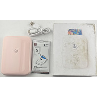 HPRT MINI PHOTO PRINTER MT53 PINK FOR IPHONE AND IPAD ZERO INK PRINTER
