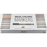 AK RCM150 REAL COLORS MARKERS WATER PROOF MATT FINISH ACRYLIC MODELING MARKERS
