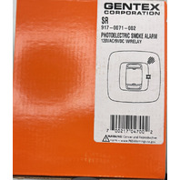 GENTEX CORPORATION SR 917-0071-002 PHOTOELECTRIC SMOKE ALARM 120VAC/9VDC