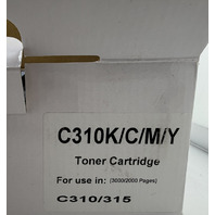 C310K 4-PACK CYAN MAGENTA YELLOW BLACK C310/315 TONER CARTRIDGE FOR 2000+ PAGES