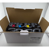 C310K 4-PACK CYAN MAGENTA YELLOW BLACK C310/315 TONER CARTRIDGE FOR 2000+ PAGES
