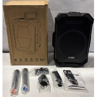 CYTYUNN SD618 PORTABLE KARAOKE MACHINE WITH TWO MICROPHONES BLUETOOTH