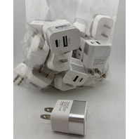 LOTF OF 32 DUAL PORT CHARGER USB-C AND USB FAST CHARGE FOR CELL PHONES UNUSED