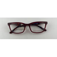 BCBGMAXAZRIA SILVIA WINE FRAME 51-17-135 WOMENS EYEGLASSES
