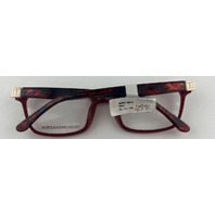BCBGMAXAZRIA SILVIA WINE FRAME 51-17-135 WOMENS EYEGLASSES