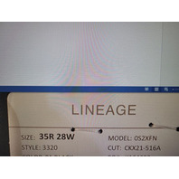 LINEAGE 0S2XFN 3FNM36S61 X SLIM FIT RED SUIT AND SLACKS SIZE 35R 28W