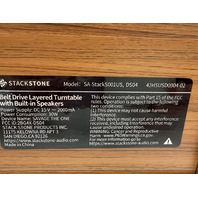 STACK STONE X JAMO SAVAGE THE ONE NATURAL WOOD VINYL RECORD PLAYER BLUETOOTH NEW