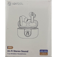 VEATOOL P91 HI-FI STEREO SOUND TRUE WIRELESS HEADPHONES ANC/ENC
