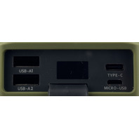 SWISSTECH 31655 DARK GREEN SOLAR POWER BANK AND FLASHLIGHT WEATHERPROOF