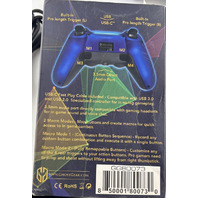 GHOST GEAR GG80073 PRO GAMER CONTROLLER PROGRAMMABLE FOR PS4 AND PC BLUE