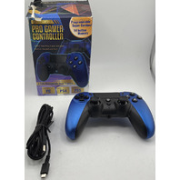 GHOST GEAR GG80073 PRO GAMER CONTROLLER PROGRAMMABLE FOR PS4 AND PC BLUE