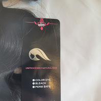LOT OF 2 - 100% HUMAN UNPROCESSED NATURAL HAIR BROWN WAVY 16"