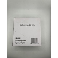 LOT OF 6 ACHARGEDLIFE PLATINUM SERIES CHARGING CABLE USB TO FOR APPLE 6FT WHITE
