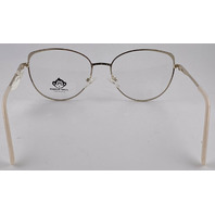 FUNKY MUNKEE EYEWEAR BOM1121 C3 WHITE/GOLD FRAMES 54-17-135 WOMENS EYEGLASSES