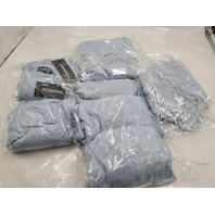 LOT OF 9 - SWS ESSENTIALS LIGHT BLUE WAFFLE LONG SLEEVE TOPS MULTI SIZE PACK