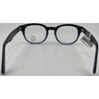 I-DEALOPTICS PEACE WITH IT GLASSES BLUE FRAMES 46-20-140 WOMENS EYEGLASSES