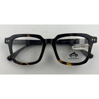 FUNKY MUNKEE EYEWEAR JS6001 C4 TORTOISE FRAMES 51-20-145 UNISEX EYEGLASSES