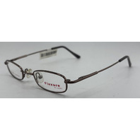 CAPRI FLEXURE FX21 GLASSES COFFEE WIRE FRAMES 41-18-125 MENS EYEGLASSES