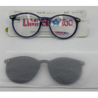 LIMITED TOO LT9042 GLASSES BLUE FRAMES 47-17-135 UNISEX EYEGLASSES