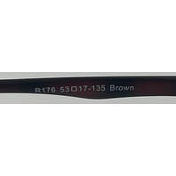 RETRO R176 GLASSES BROWN FRAMES 53-17-135 MENS EYEGLASSES
