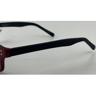 AURA AU1743 GLASSES RED/BLACK FRAMES 53-18-145 UNISEX EYEGLASSES