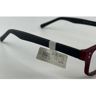 AURA AU1743 GLASSES RED/BLACK FRAMES 53-18-145 UNISEX EYEGLASSES