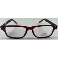 AURA AU1743 GLASSES RED/BLACK FRAMES 53-18-145 UNISEX EYEGLASSES