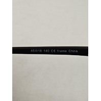 CHEMTECH 5007 JAMIE BLACK MATTE BLACK 46-18-140 +0.75 UNIXES EYEGLASSES